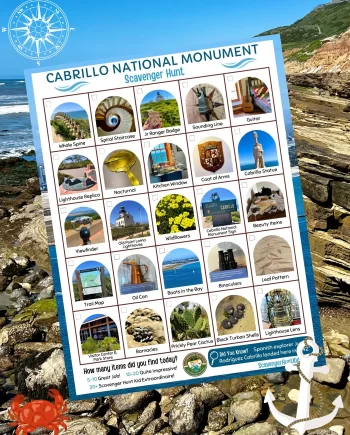 Cabrillo National Monument scavenger hunt